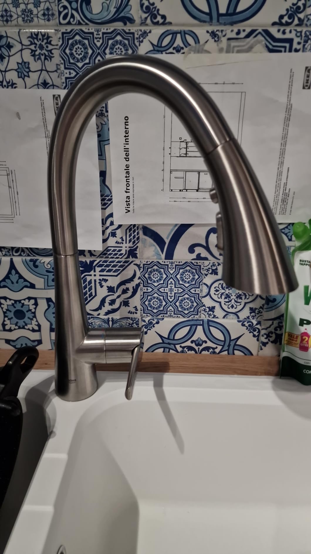 GROHE Zedra 32294DC2 miscelatore cucina bocca C satinato