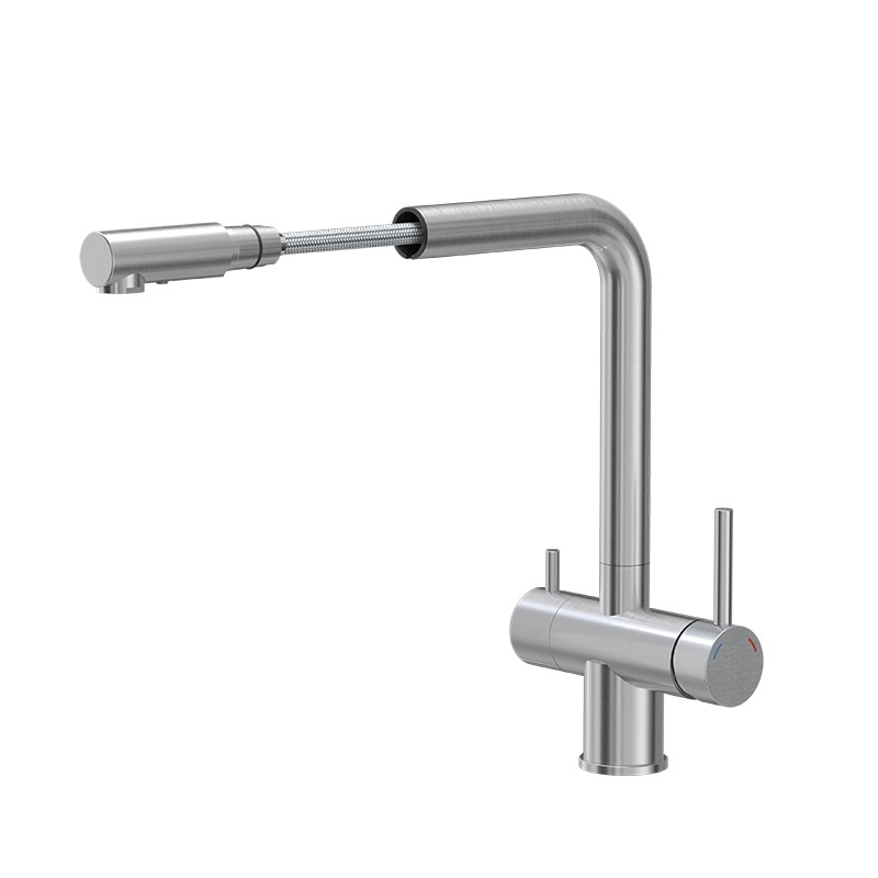 Tubico Kitchen River miscelatore cucina 3 vie estraibile