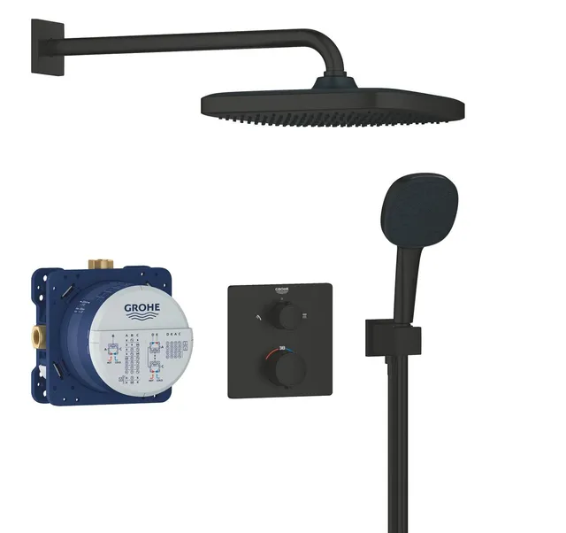GROHE Precision 348822430 sistema doccia incasso nero opaco