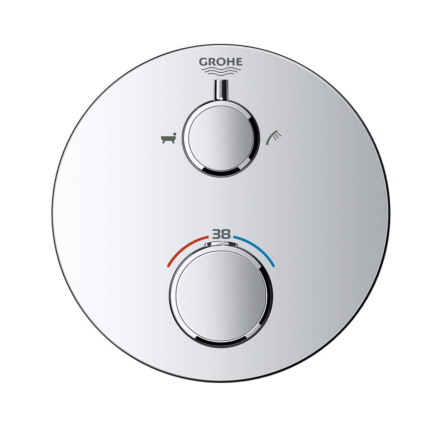 Grohe Grohtherm 24080000 miscelatore termostatico 2 uscite cromo
