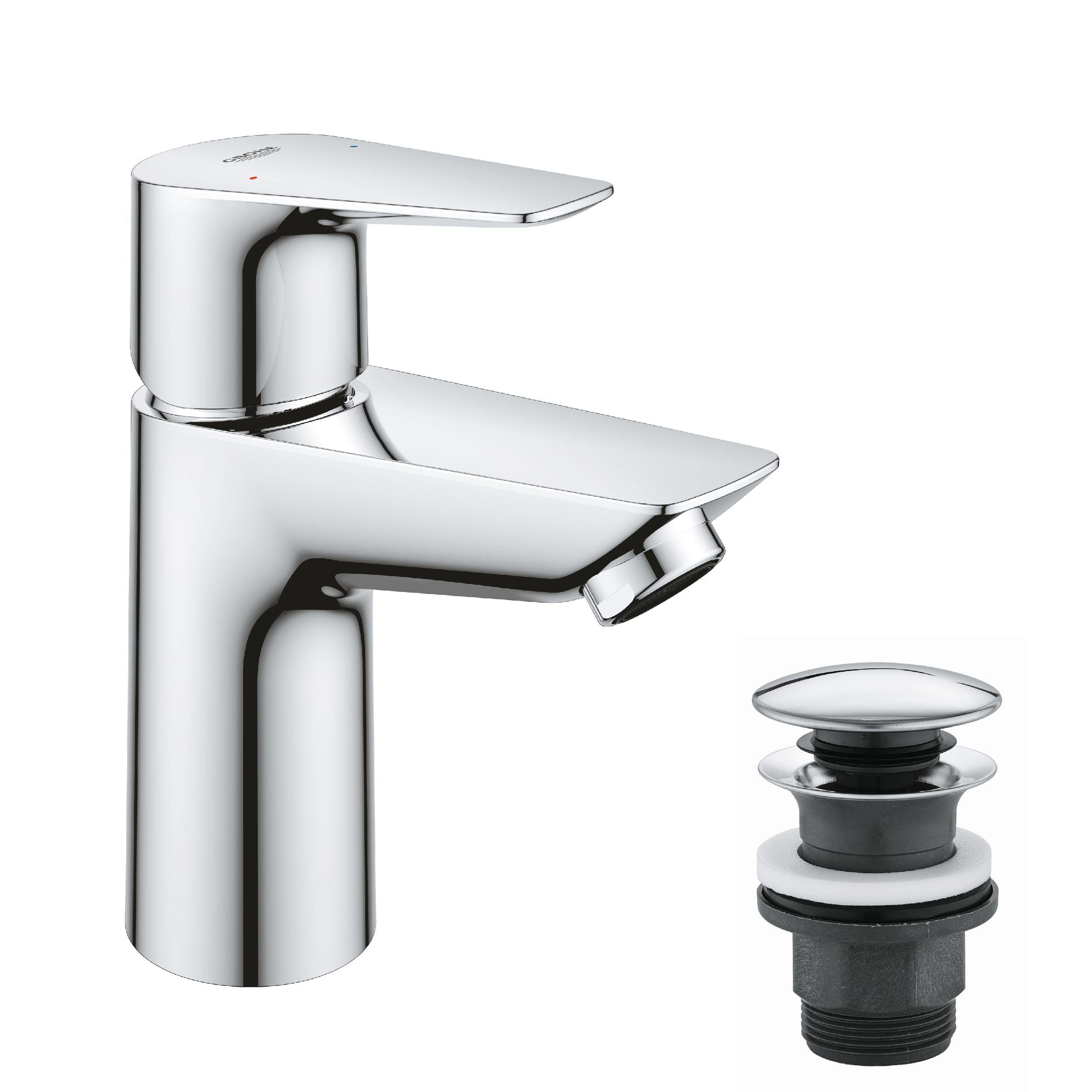 Grohe Start Edge 23898001 miscelatore lavabo S cromo piletta