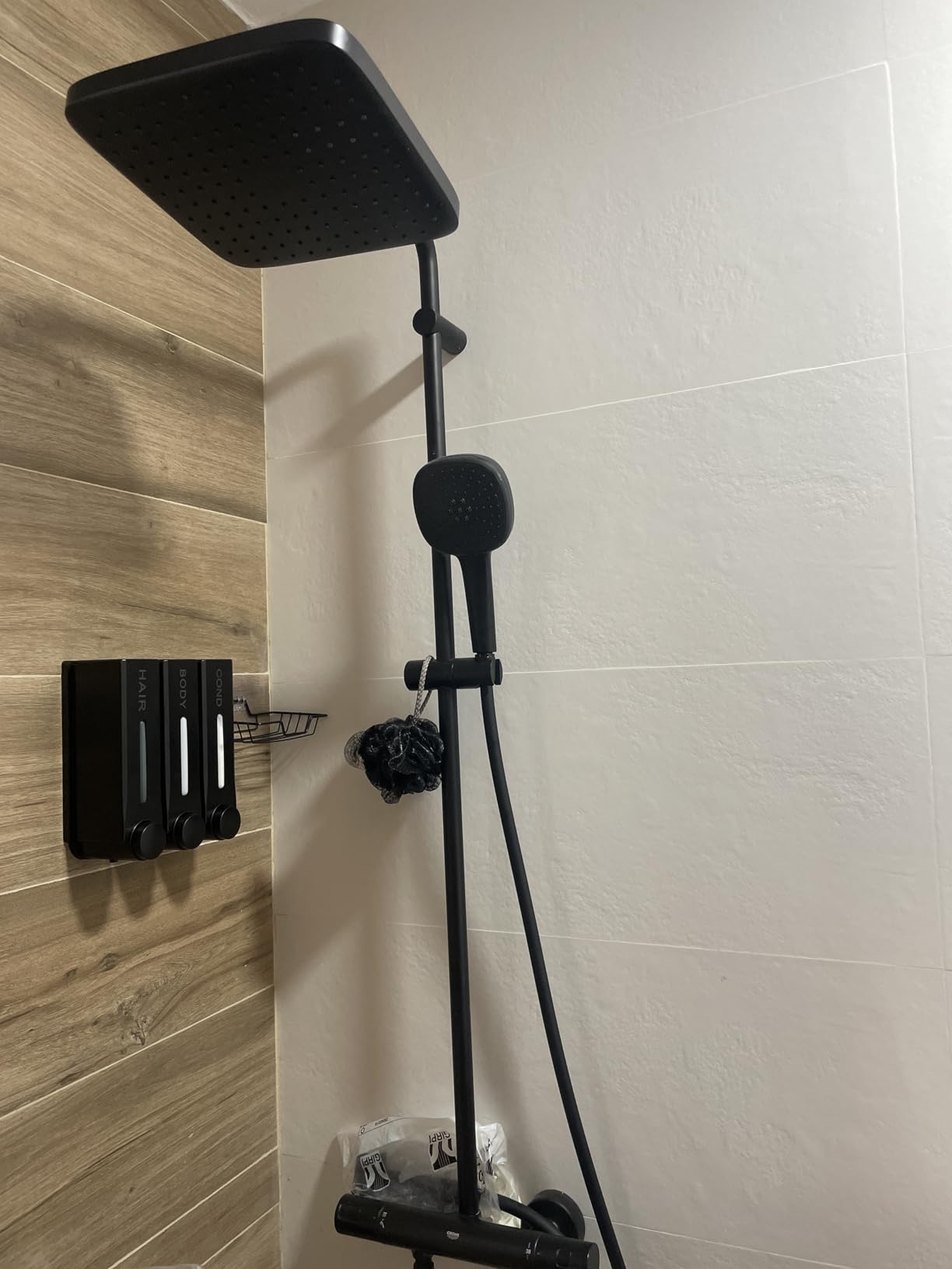GROHE Vitalio Comfort 266962431 colonna doccia nero squadrato