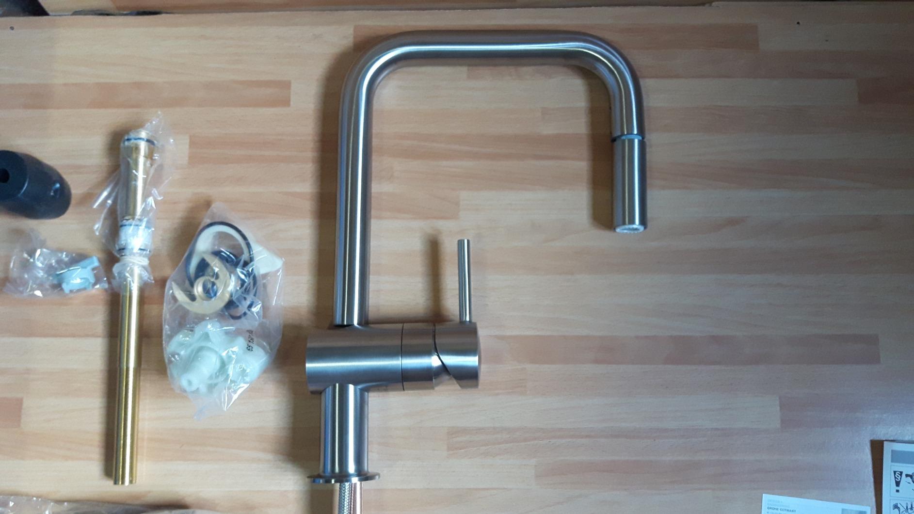 Grohe Minta 32322002 Miscelatore Lavello Cromo Doccetta Estraibile