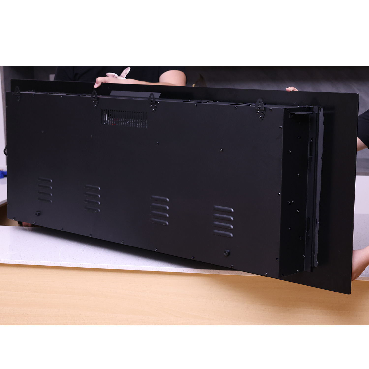 Sined Aprica caminetto parete nero 152 cm 1500W