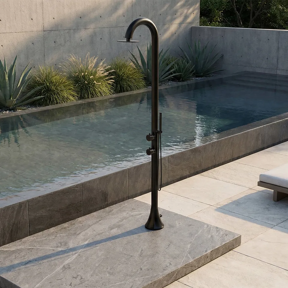 Sined Doccia Inox Luna D Nera doccia esterno miscelatore