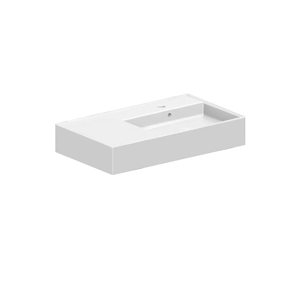 Scarabeo Teorema 2.0 80 Shelf SX lavabo sospeso 101x46