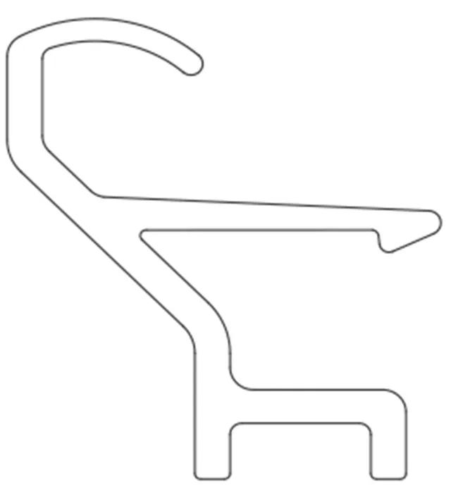 Vismaravetro Junior GN guarnizione guida scorrimento