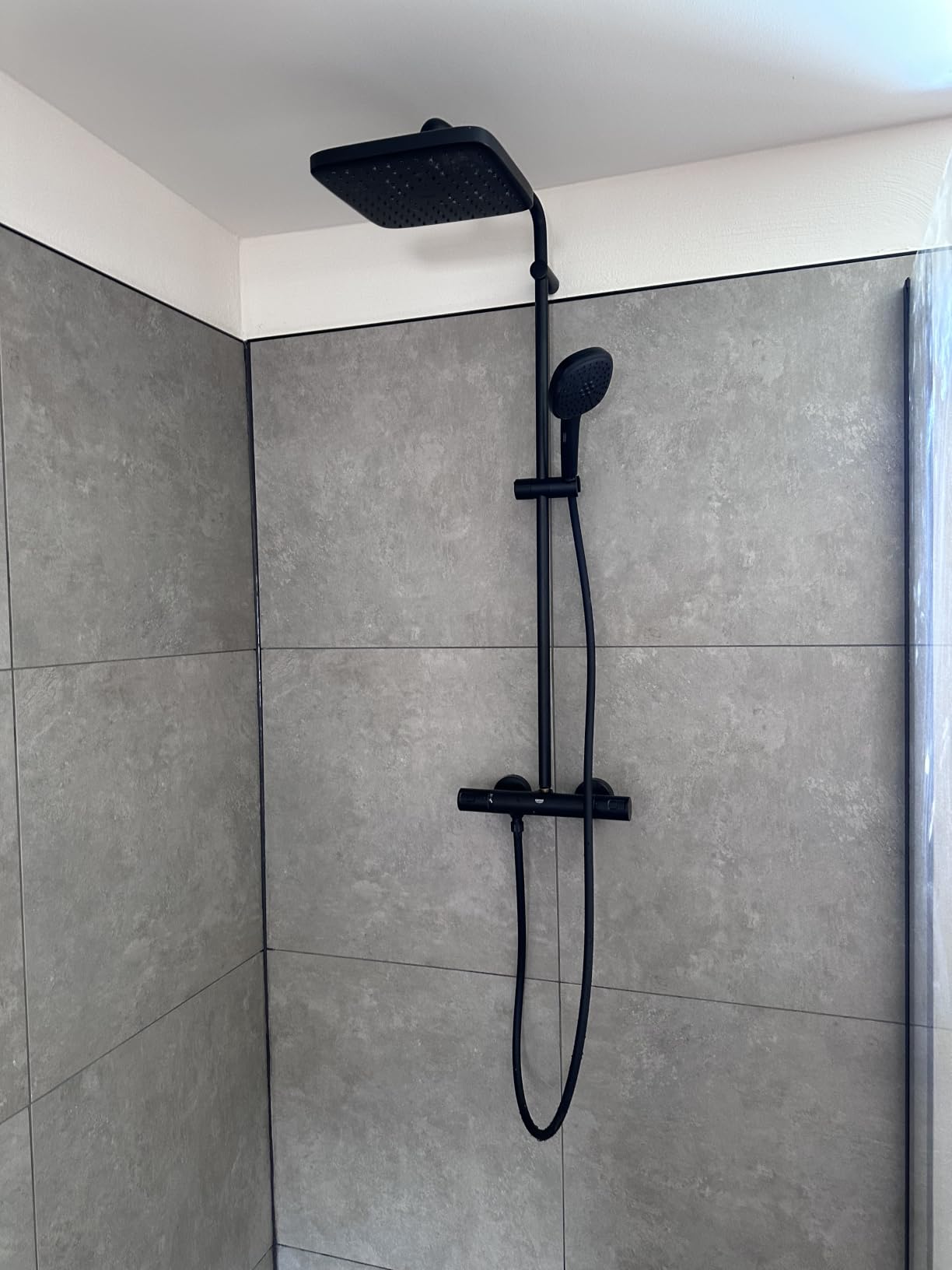 GROHE Vitalio Comfort 266962431 colonna doccia nero squadrato