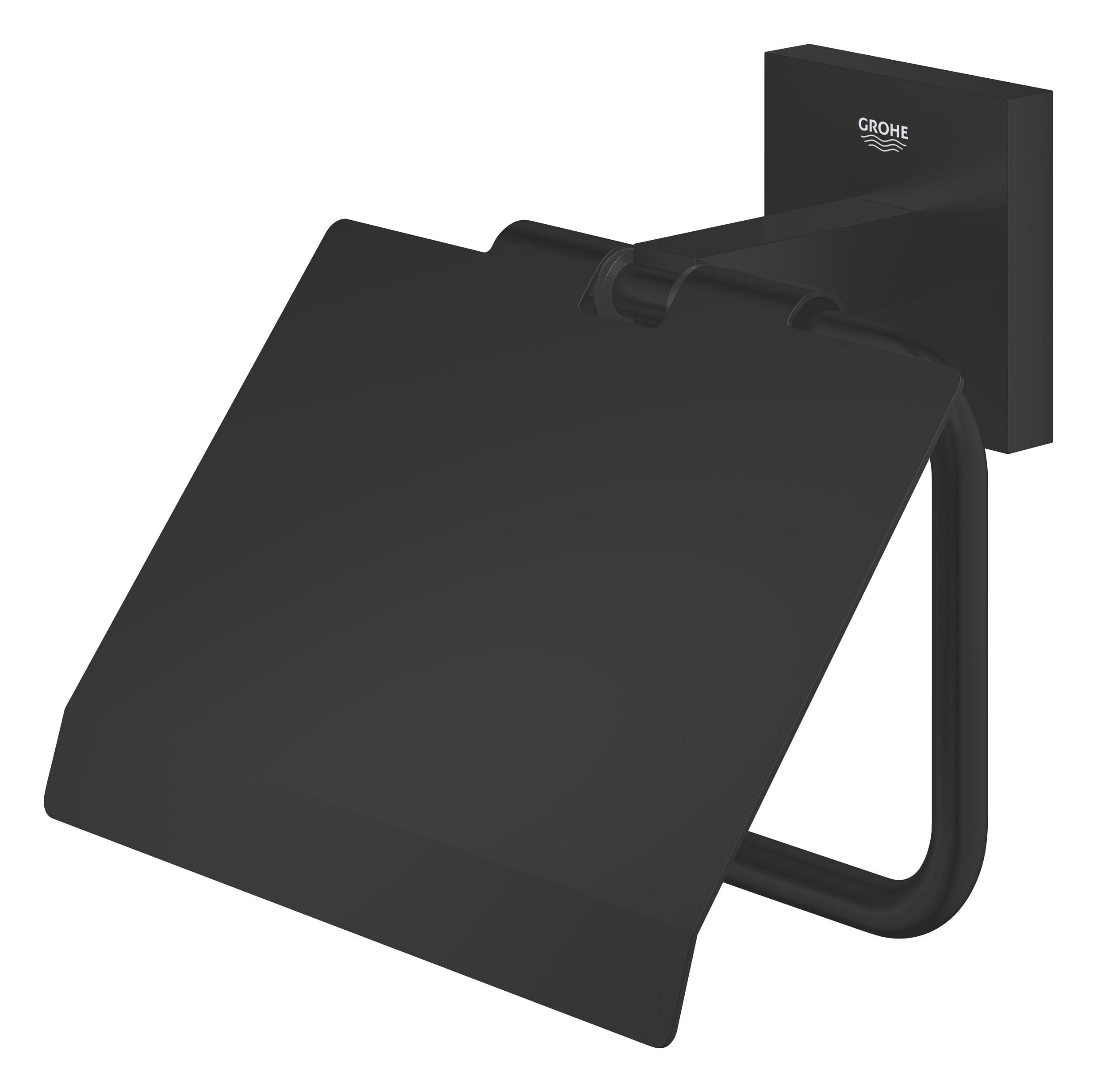Grohe Start Cube 411022430 portarotolo nero opaco 111 mm