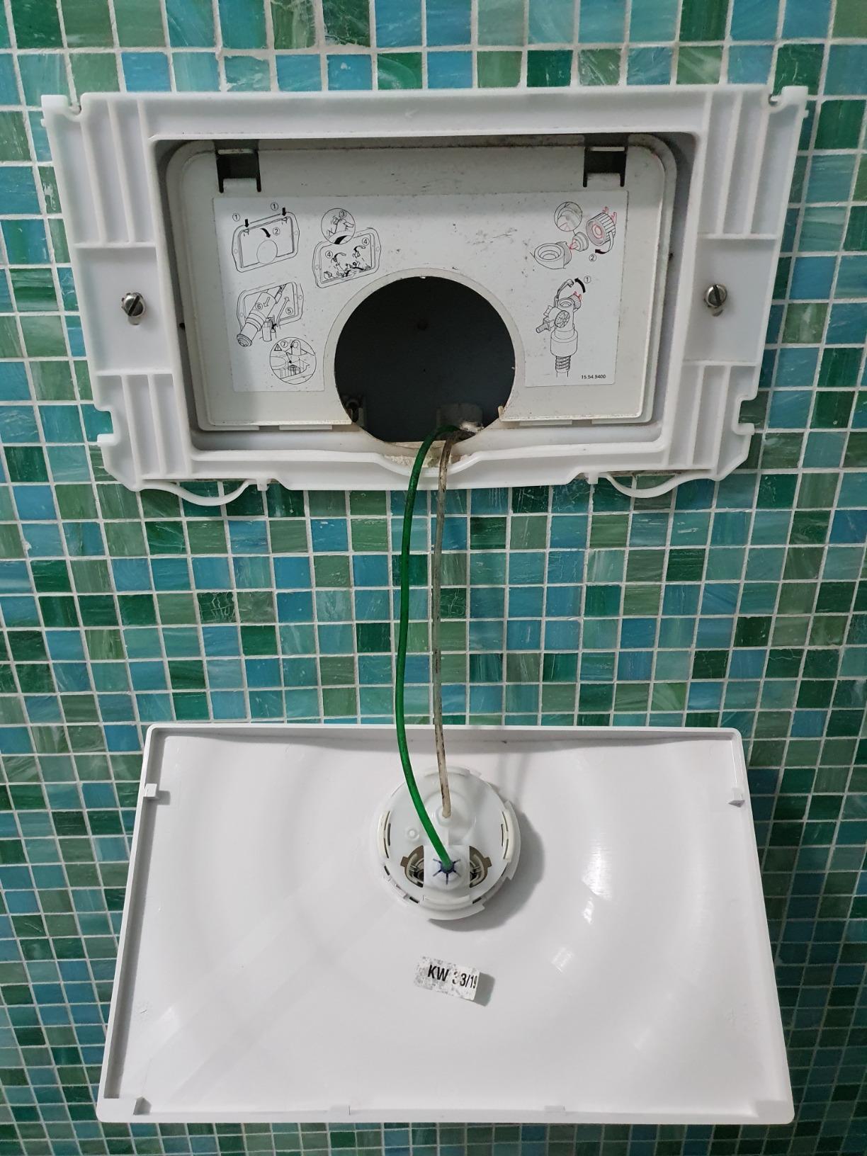 GROHE Surf 37859SH0 placca WC bianca 2 tasti risparmio