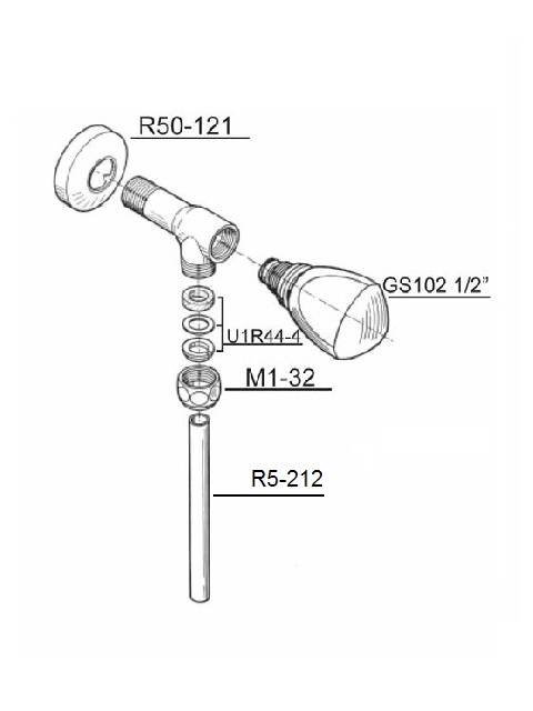 Schmiedl GS1105 flussometro orinatoio 1/2 incasso