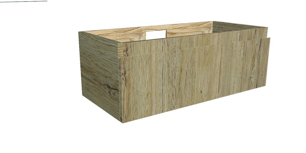 Scarabeo Bi Loop Cassetto 82 mobile bagno 82 cm