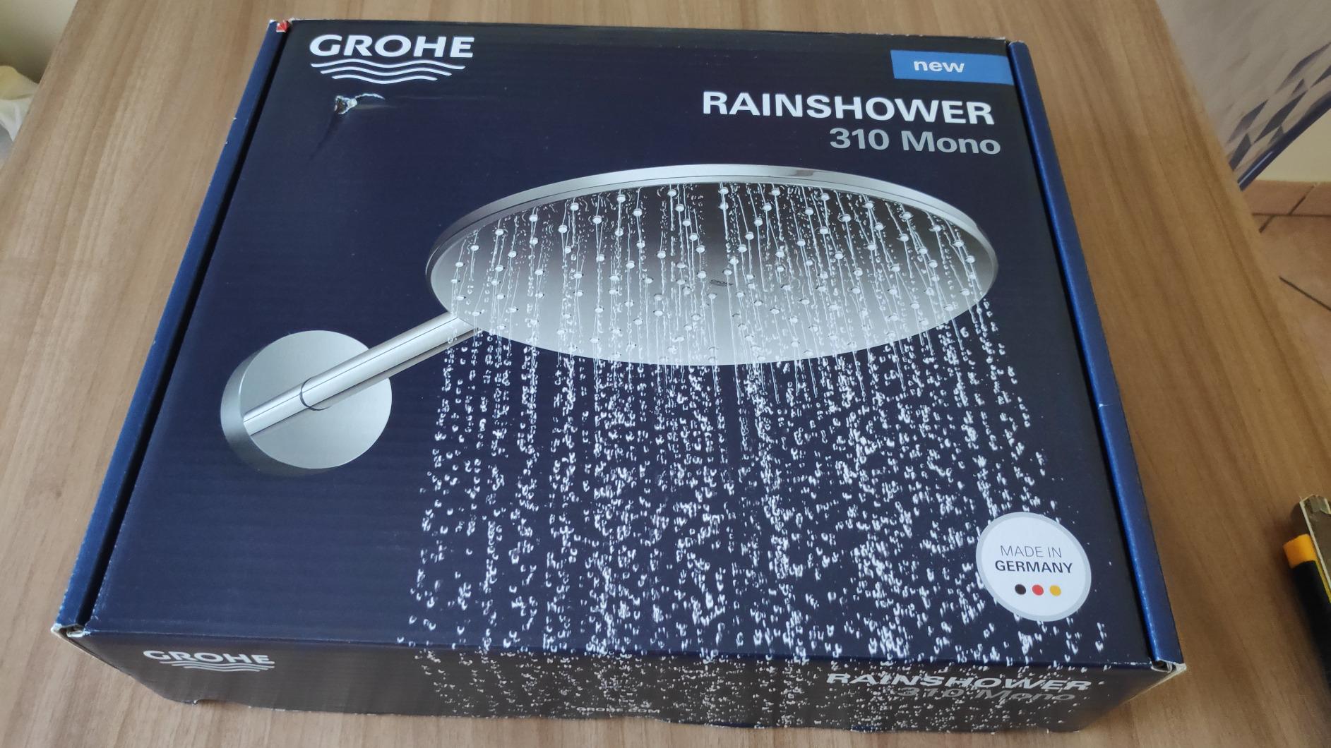 GROHE Rainshower Mono 310 soffione doccia tondo a parete EcoJoy