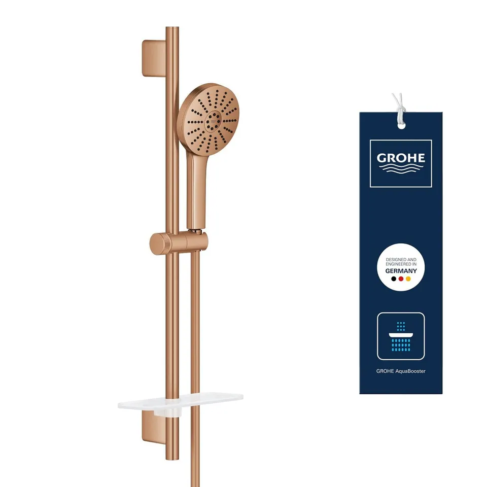 GROHE Vitalio Joy+ 120 134866DL00 saliscendi bronzo con portasapone