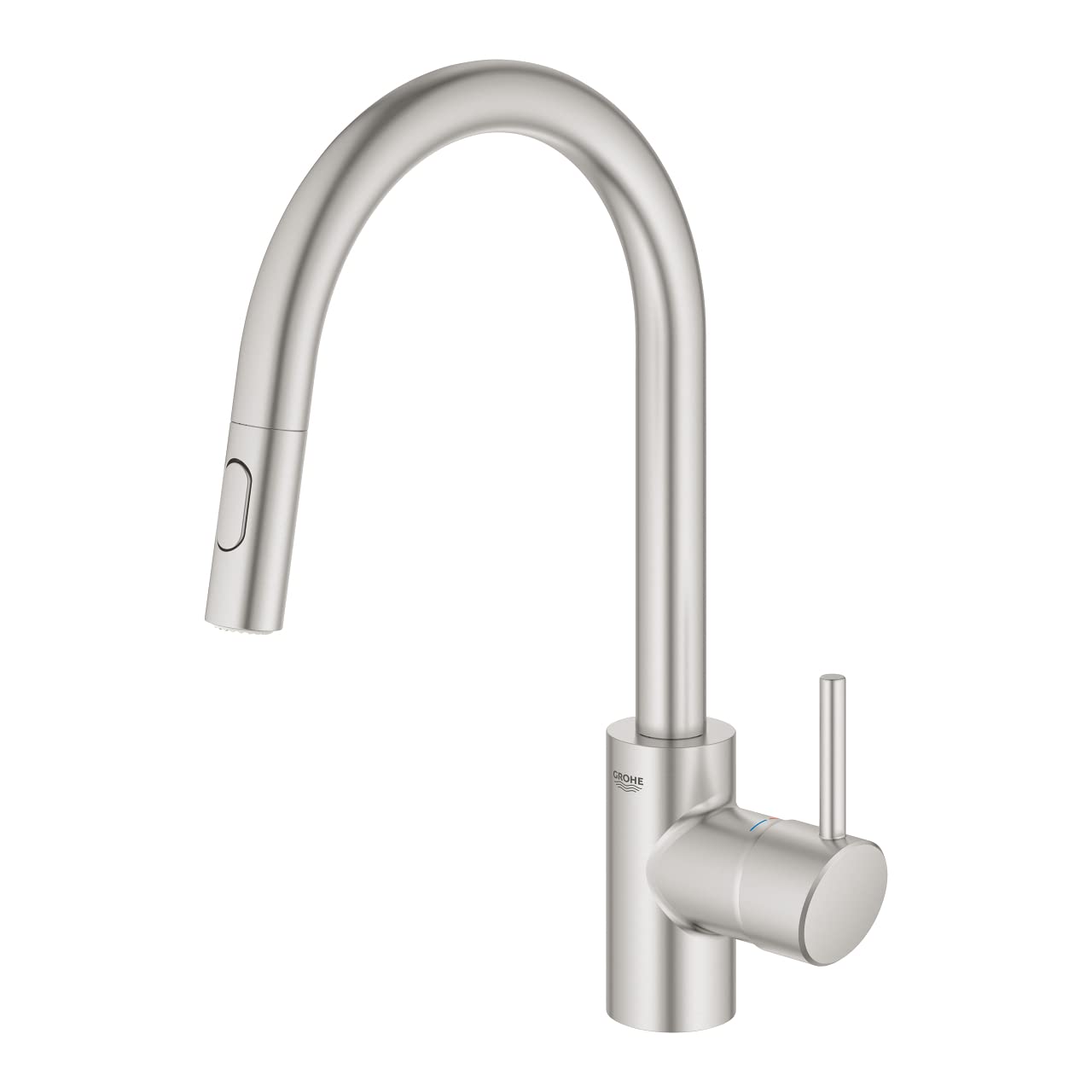 Grohe Eurocube 31483DC2 miscelatore cucina acciaio doccetta