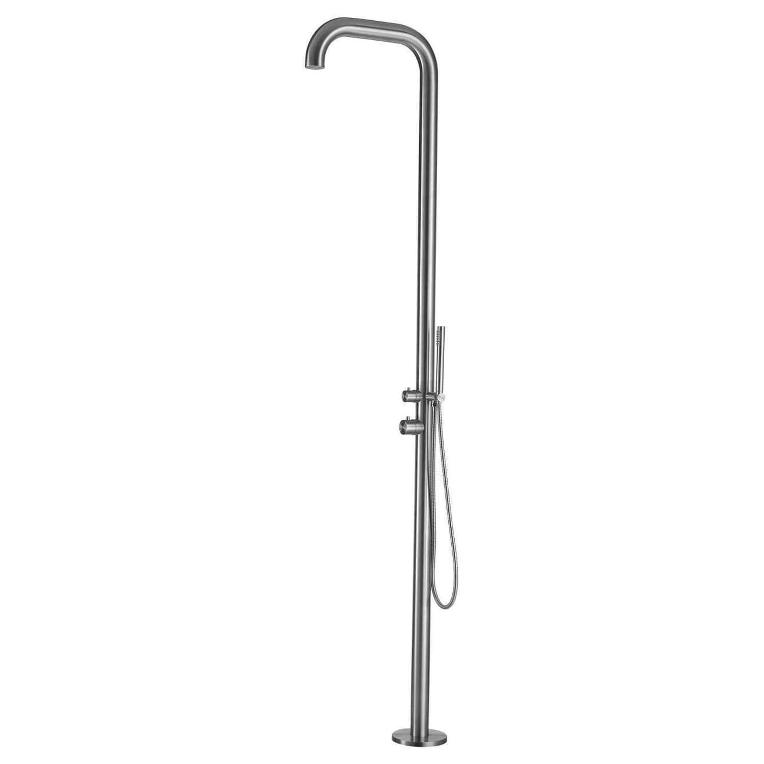 Sined Chia doccia da esterno inox con doccino 230 cm