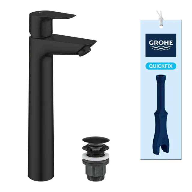 GROHE Start Edge miscelatore lavabo alto XL nero opaco