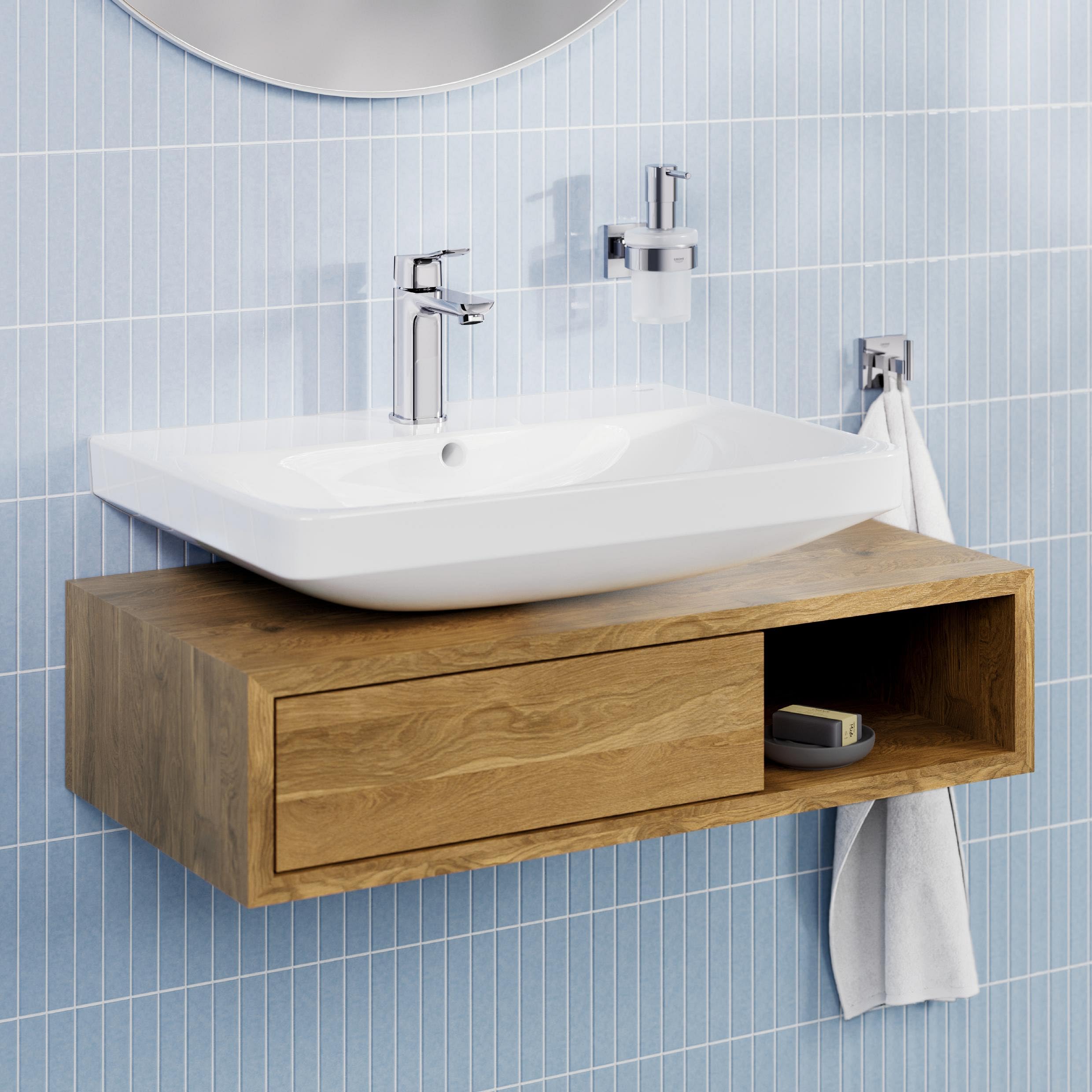 GROHE Dice miscelatore lavabo M cromo 3,5 l/min