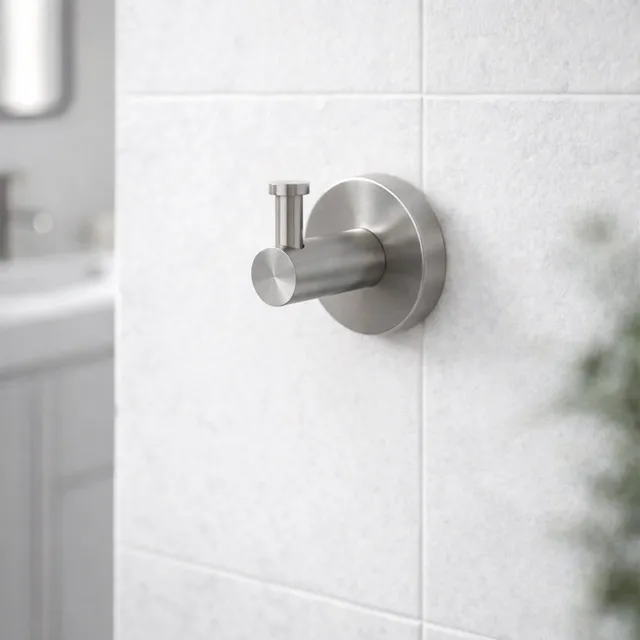 Sined Levante gancio bagno singolo inox satinato