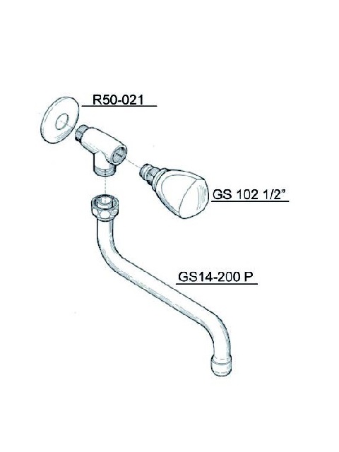 Schmiedl GS0812P rubinetto a muro girevole lavabo cucina