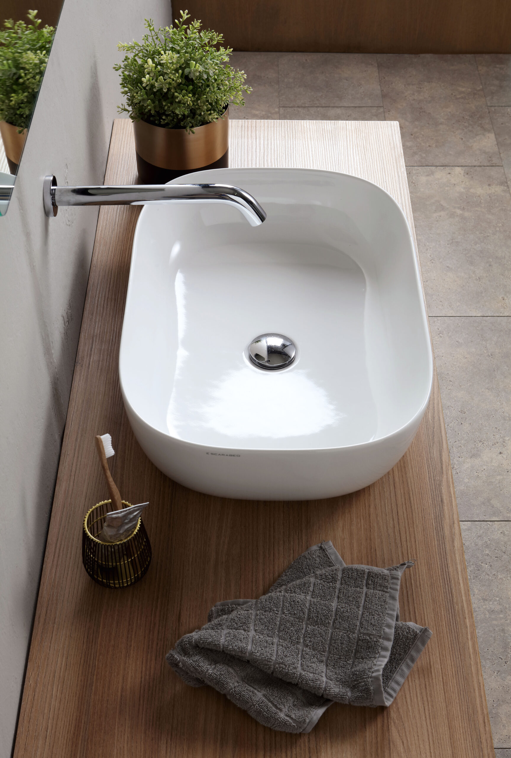 Scarabeo Glam 56 lavabo appoggio 56 cm ceramica