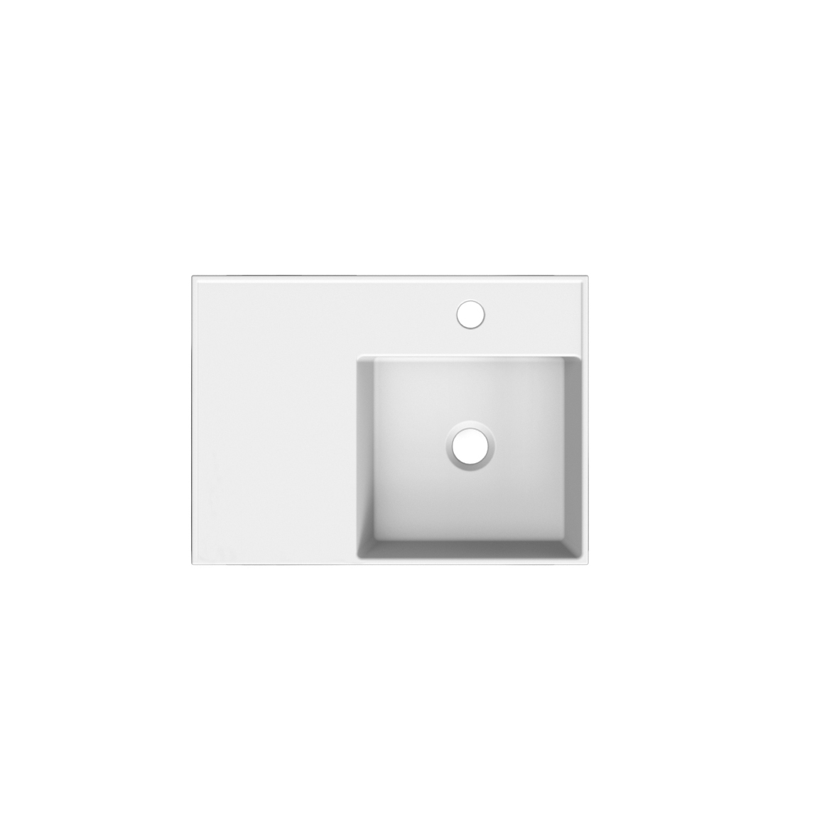 Scarabeo Teorema 2.0 60 Shelf SX lavabo bianco