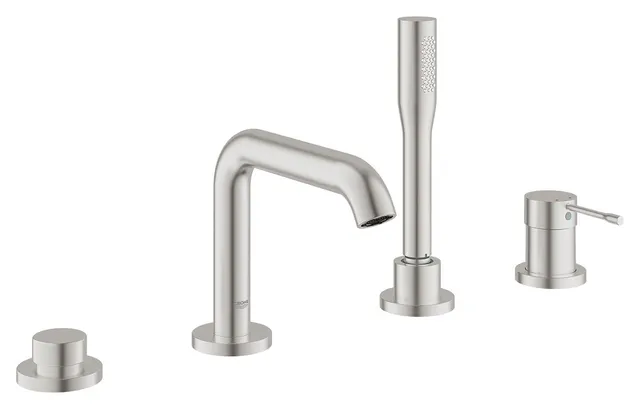GROHE Essence 19578DC1 Rubinetto Vasca 4 Fori Acciaio