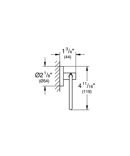 GROHE Start 41200000 portarotolo senza coperchio cromo