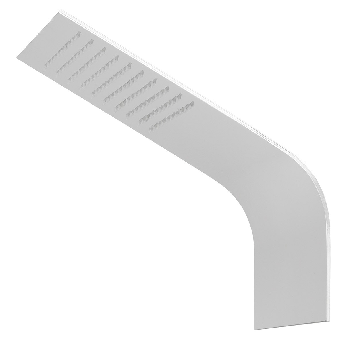 Tubico Wellness Flows soffione muro rettangolare inox