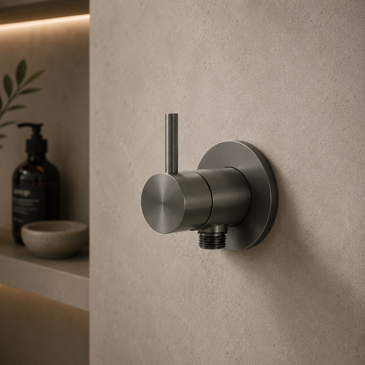 Sined Miscelatore Doccia a Muro Shattaf Canna Fucile Inox