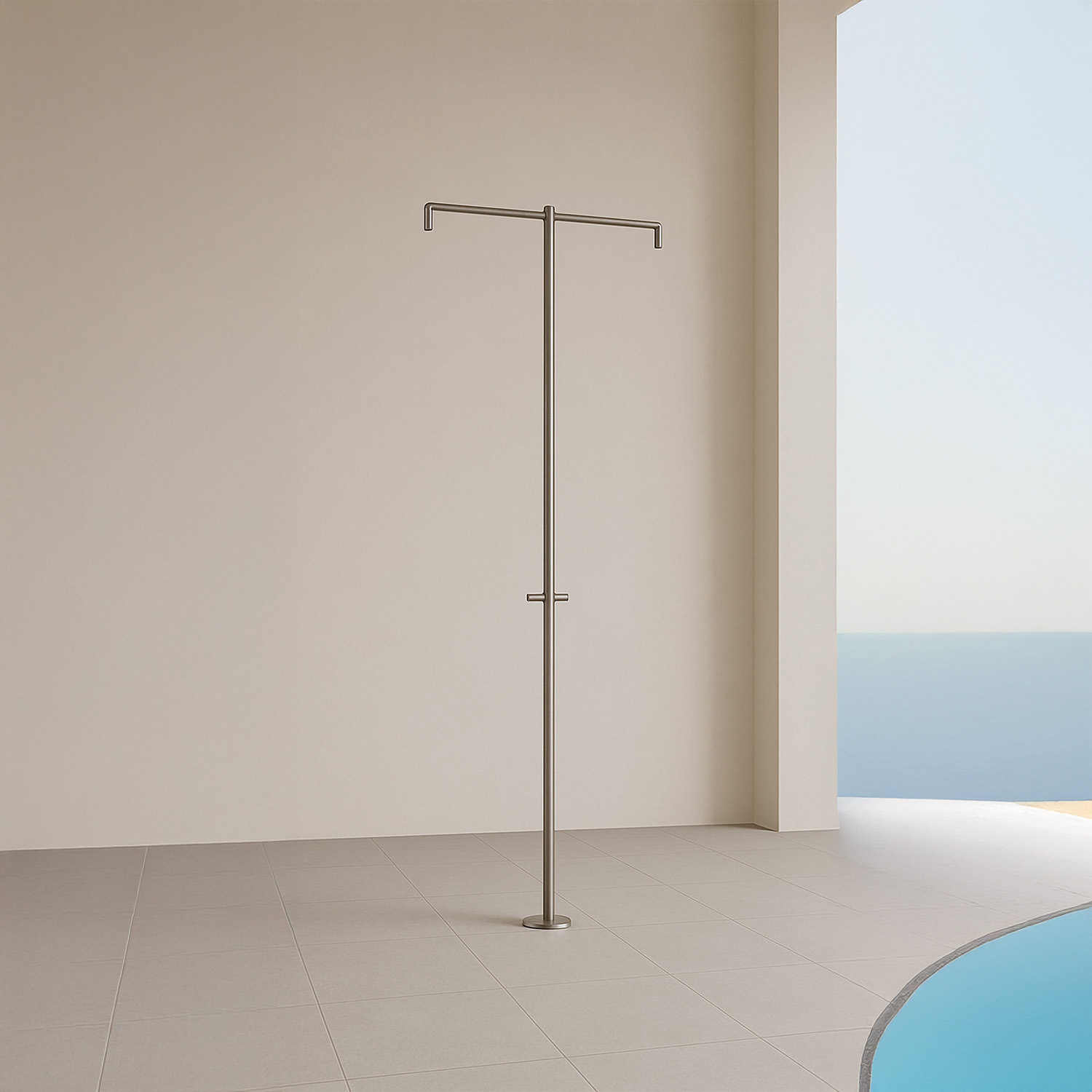 Sined Bicefalo doccia esterna acqua fredda doppia con timer