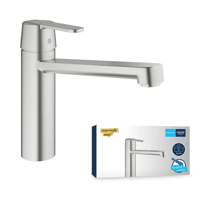 GROHE Get 30196DC0 Miscelatore Cucina Acciaio Satinato