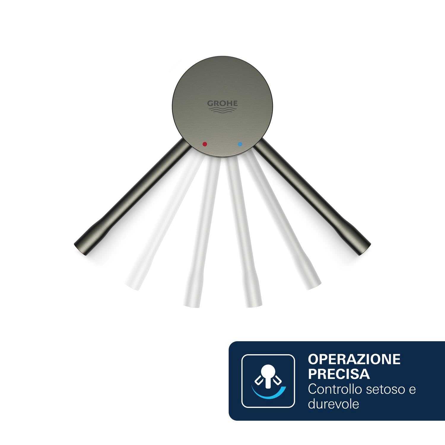 Grohe Essence 23590AL1 Rubinetto Lavabo S Grafite Spazzolata