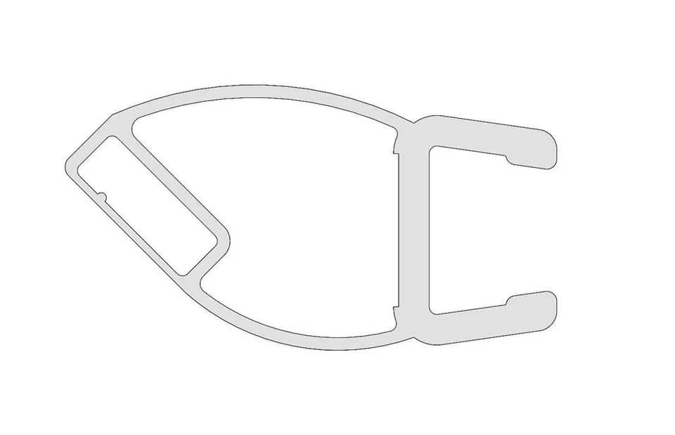 Vismaravetro Serie 7200 6200 guarnizione magnetica 45° 6mm