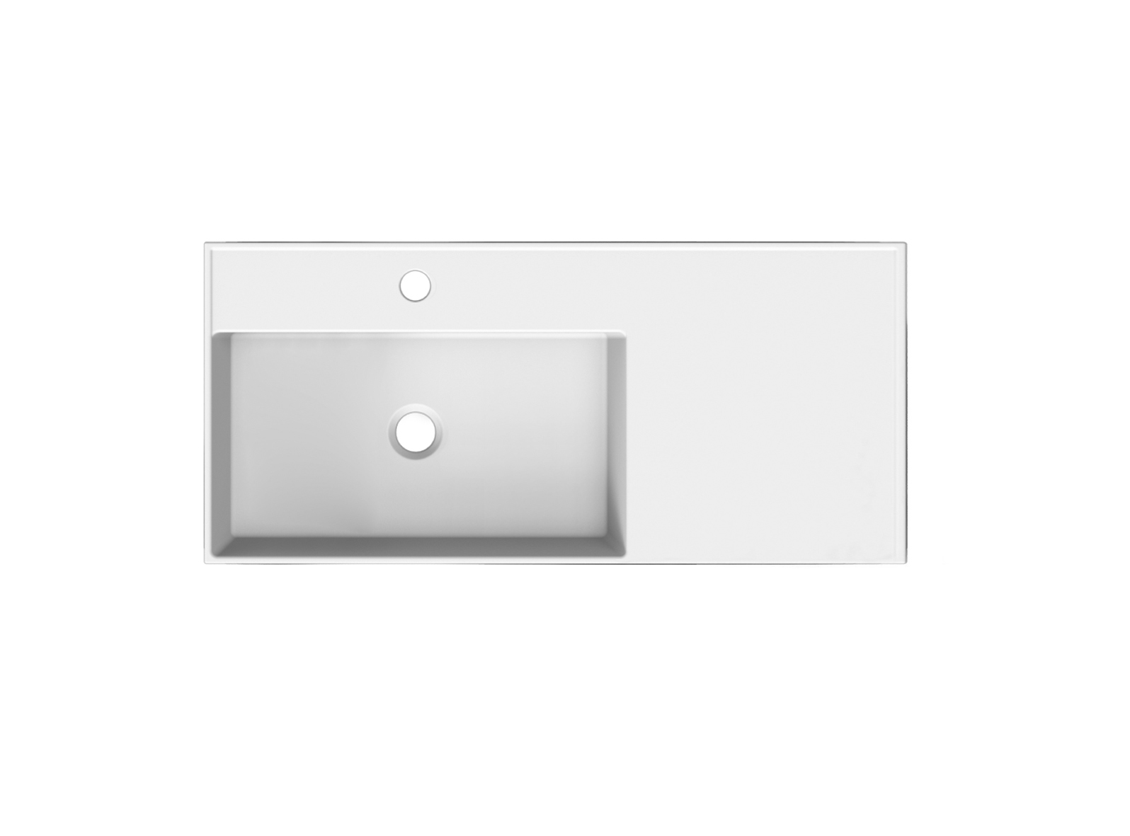 Scarabeo Teorema 2.0 100 Shelf DX lavabo 101x46