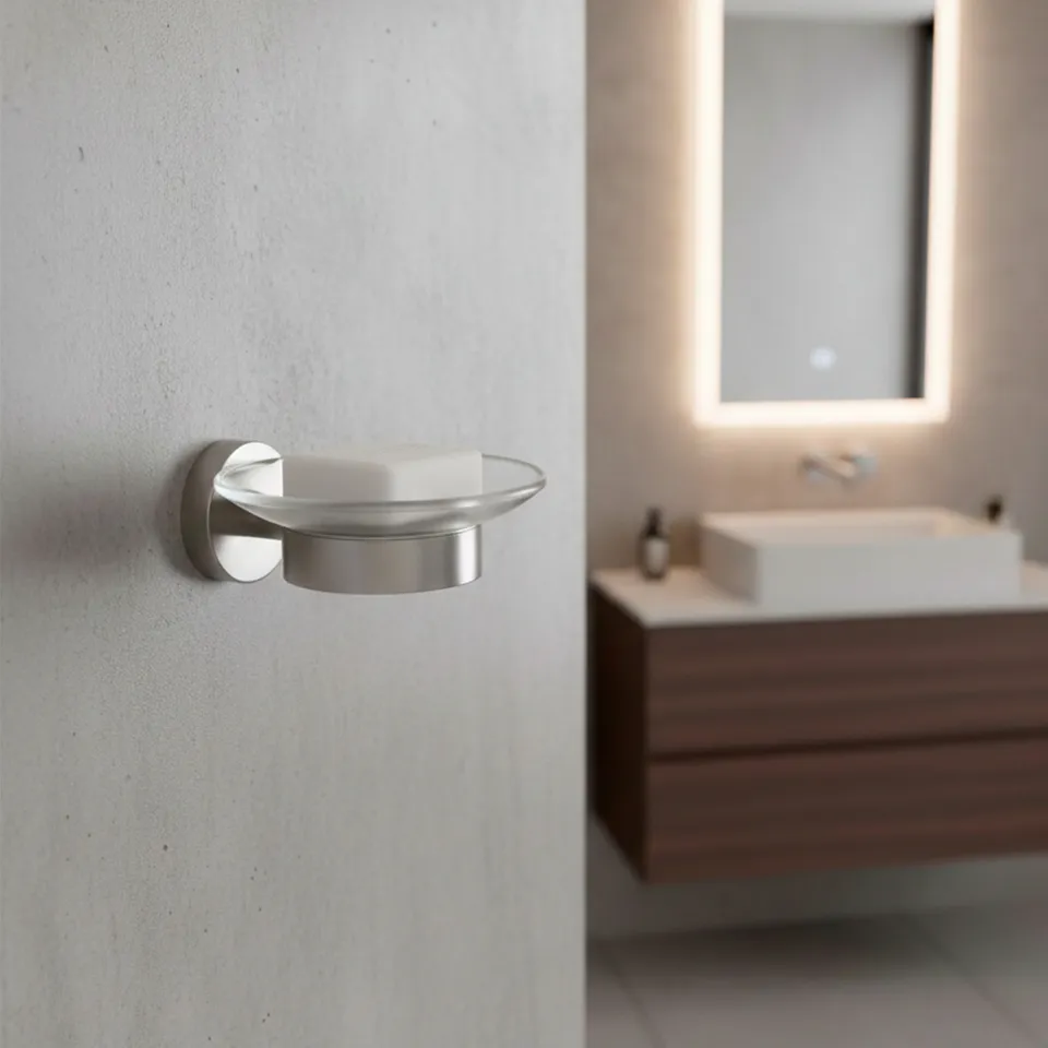 Sined Levante portasapone a muro inox satinato