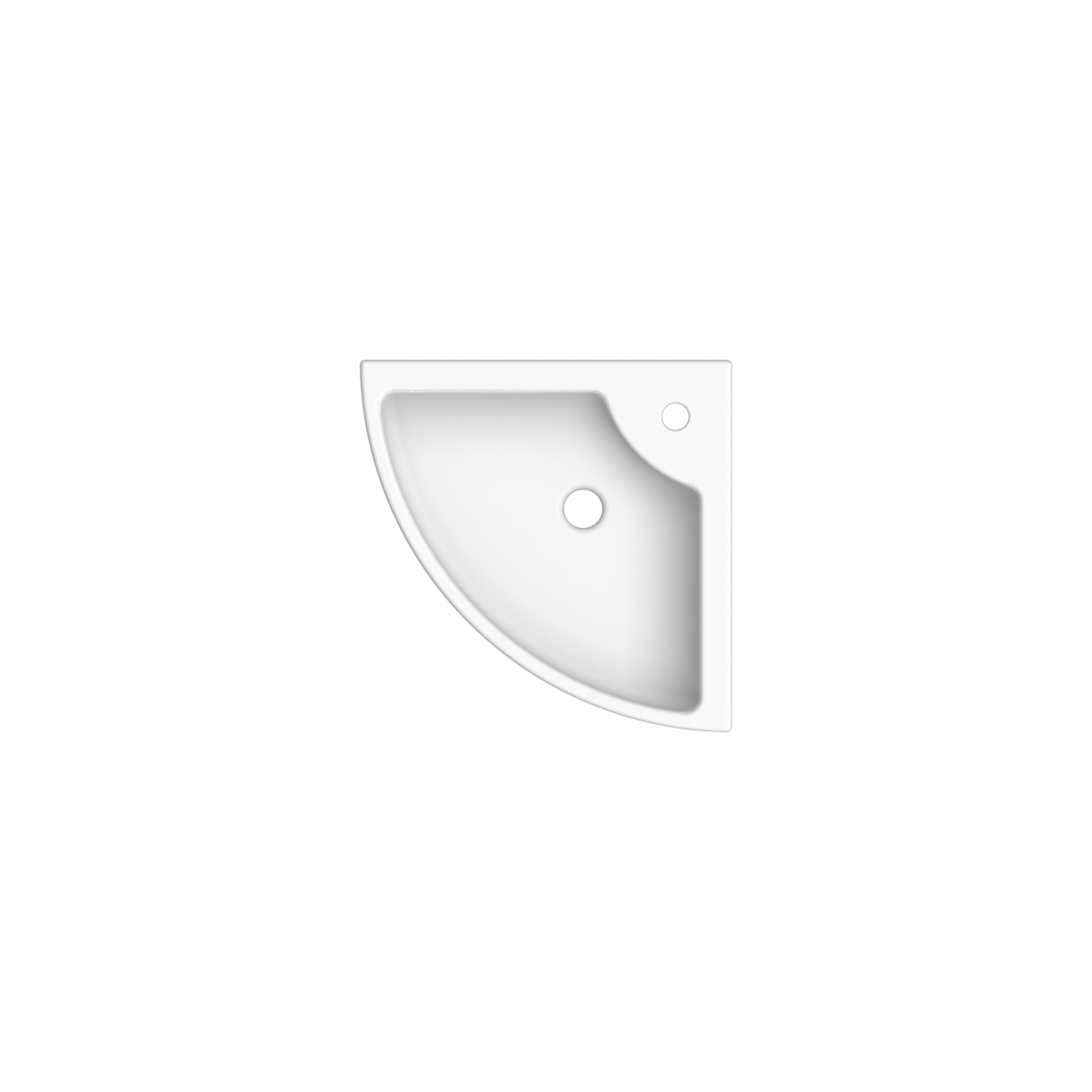 Scarabeo Cube Square E lavabo sospeso bianco