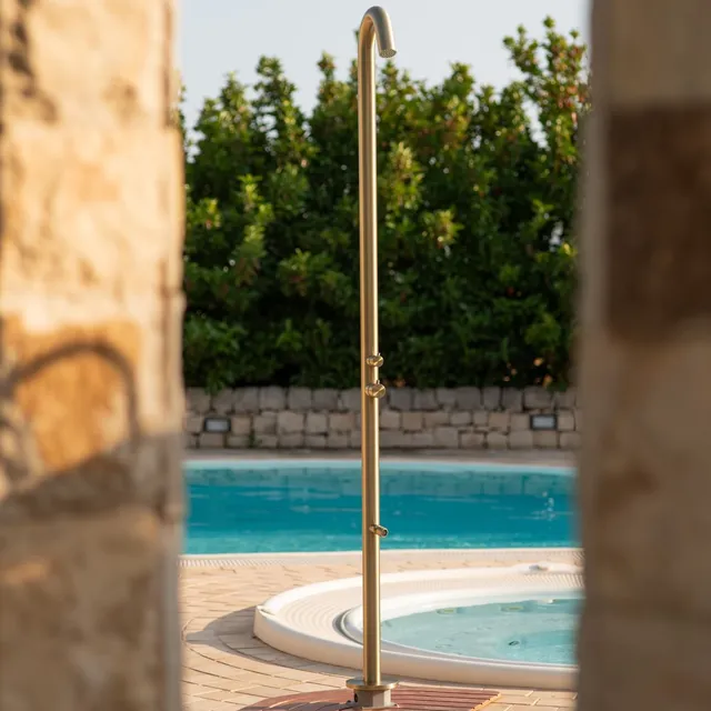 Sined Quartu doccia da esterno oro H 228 cm