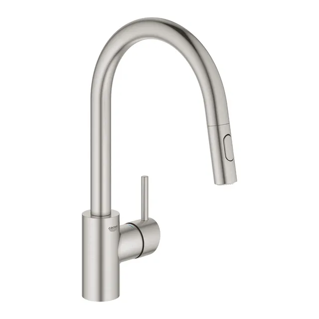 Grohe Eurocube 31483DC2 miscelatore cucina acciaio doccetta