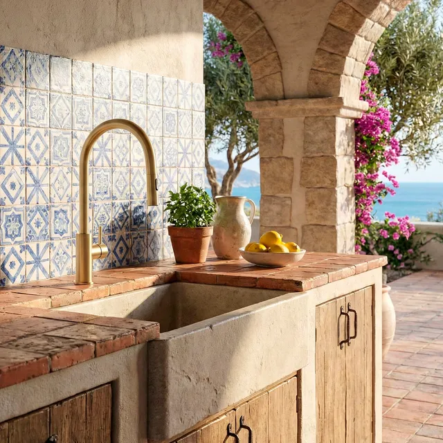 Sined Levante rubinetto cucina estraibile oro