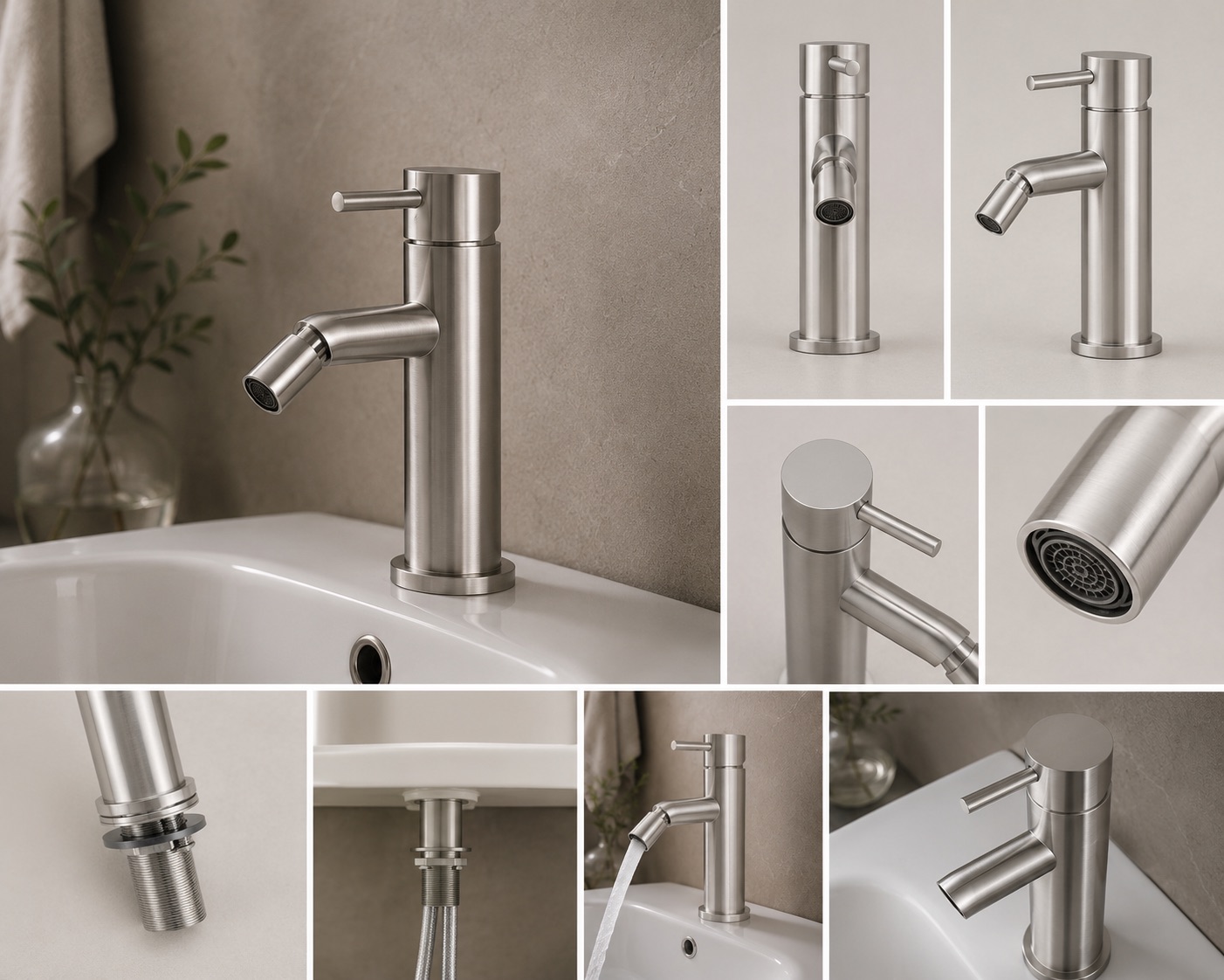 Sined Levante Inox miscelatore bidet acciaio 316L