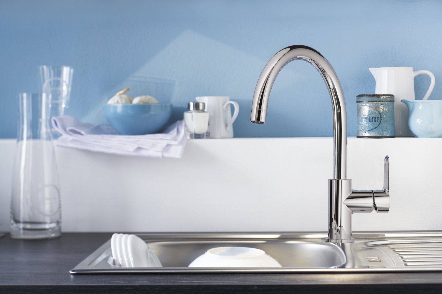 GROHE BauEdge 31367000 Miscelatore Cucina Bocca Alta