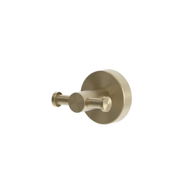 Sined Levante gancio doppio a muro oro inox bagno