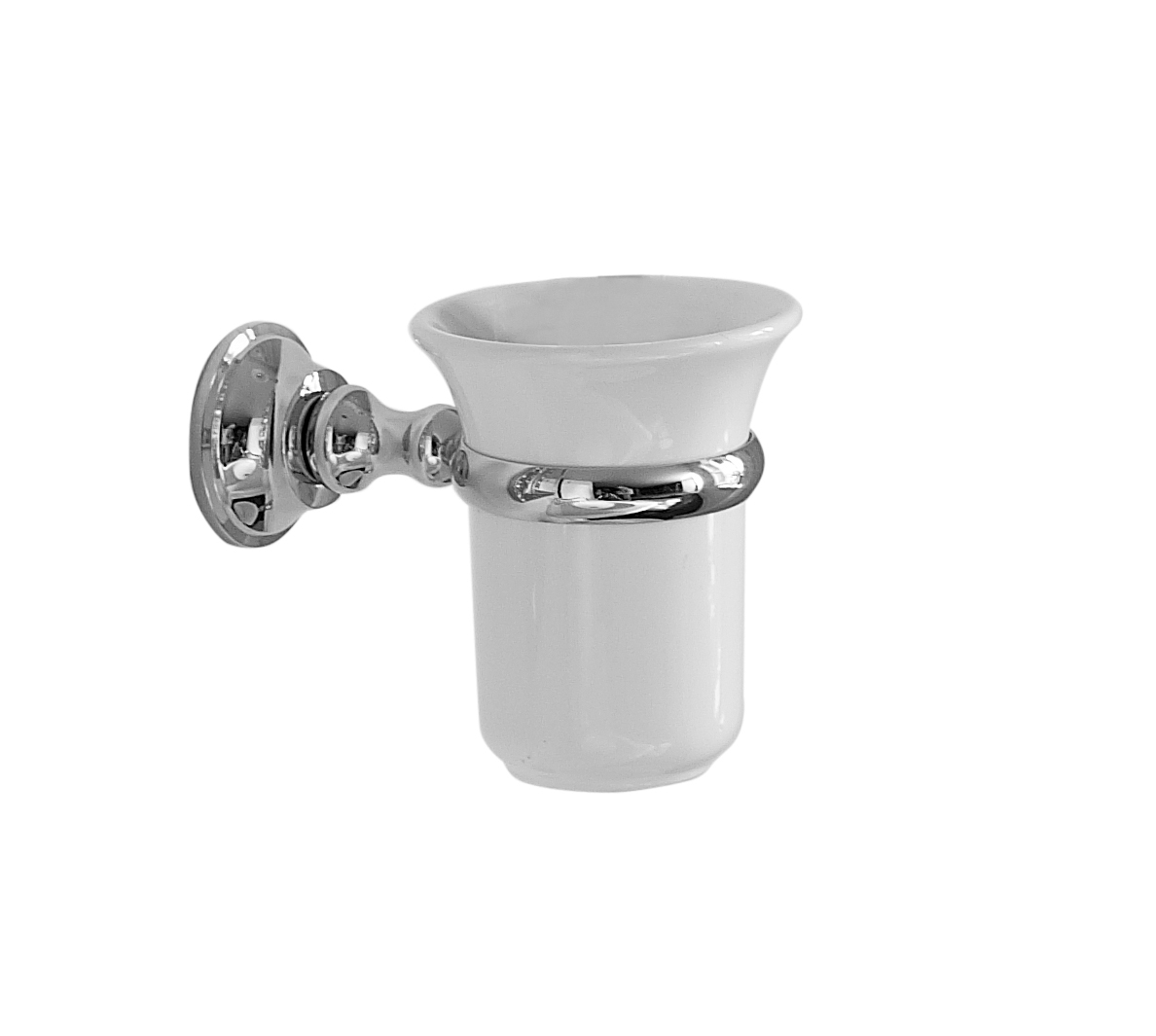 Scarabeo Tech portabicchiere a parete in ceramica bianco