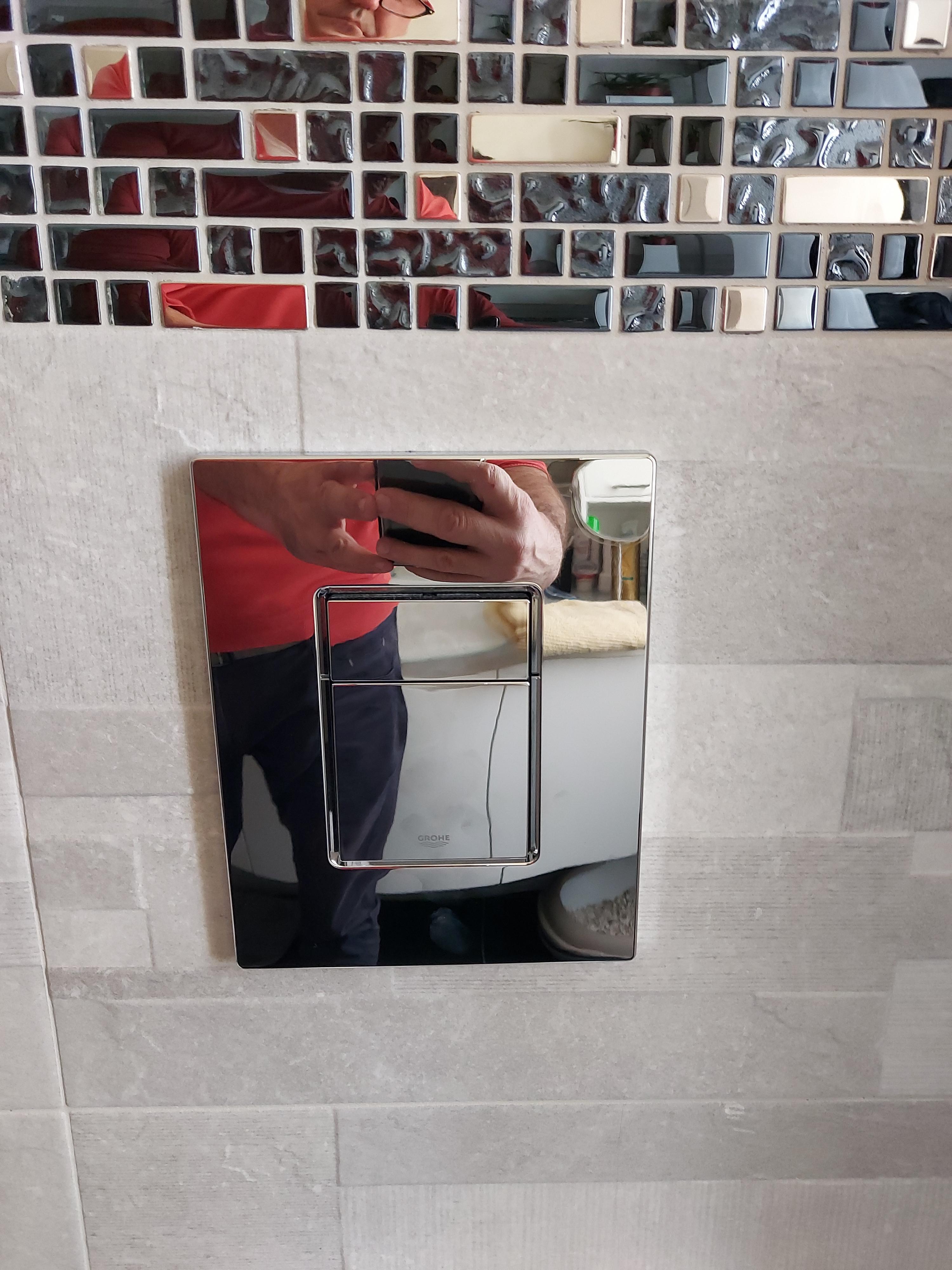 Grohe Skate Cosmopolitan 38732SH0 Placca WC Bianca doppio scarico