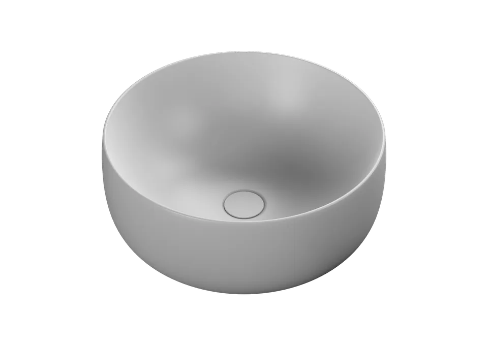 Scarabeo Fidia Ø44 lavabo tondo bianco