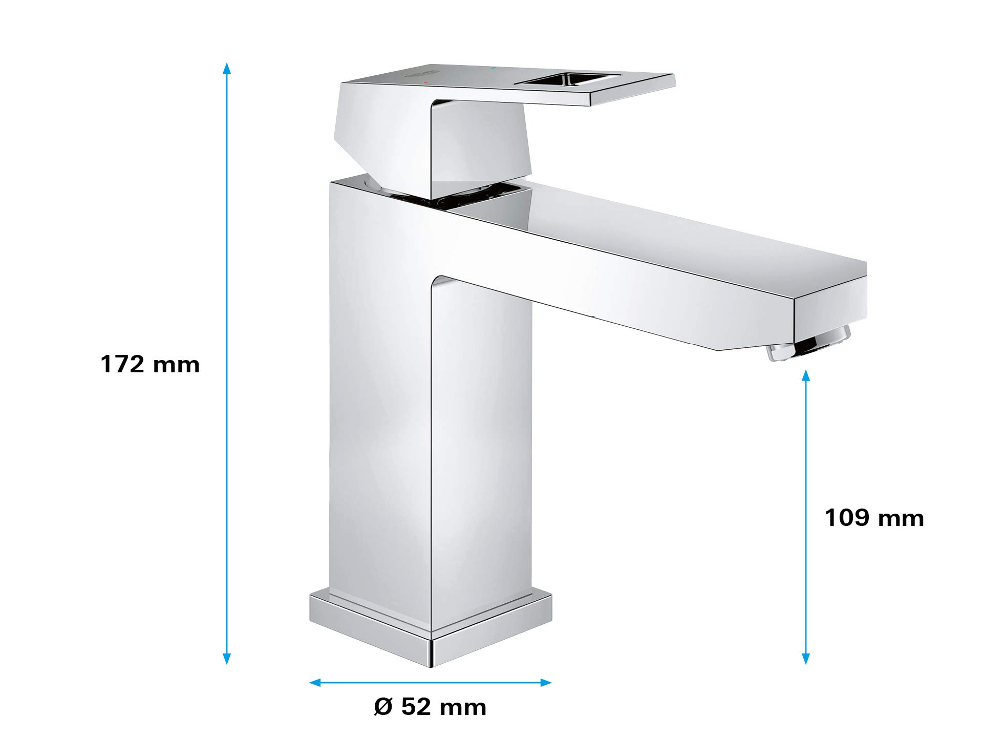 GROHE Eurocube 23446000 Miscelatore Lavabo M Cromo