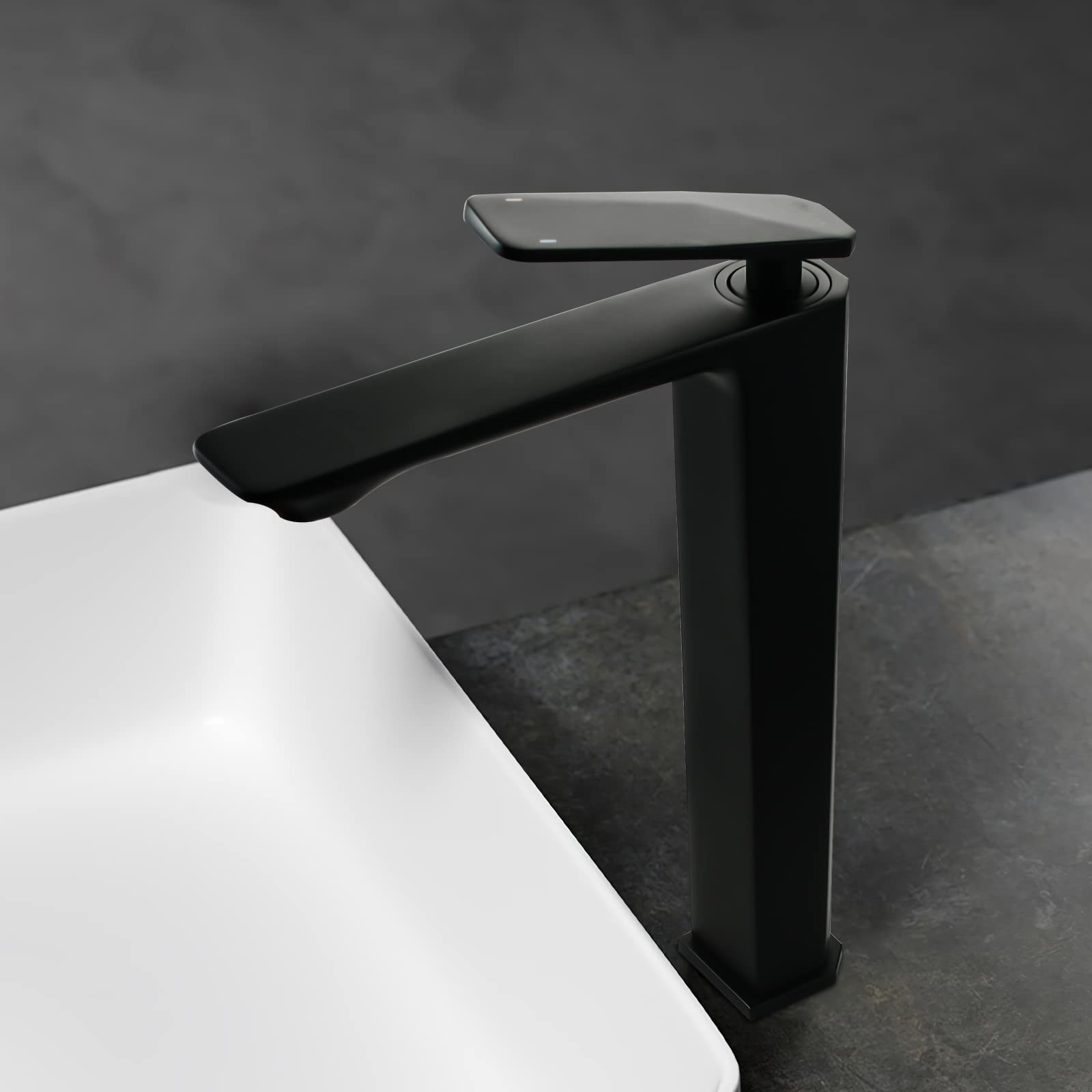 Solvex SP-12008-N miscelatore lavabo nero girevole ottone