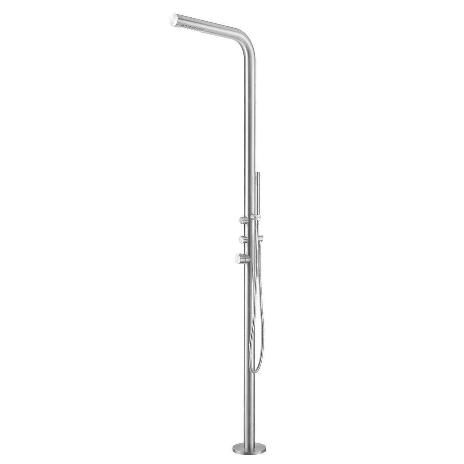 Sined Doccia Budoni Inox esterno acqua calda fredda 316L