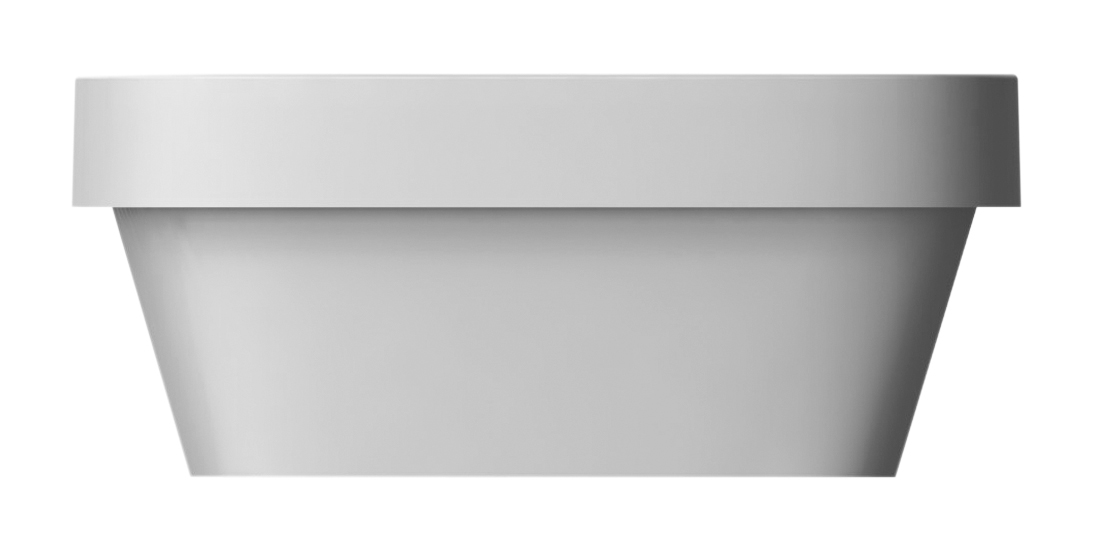 Scarabeo Moon 42A lavabo incasso bianco 42x42